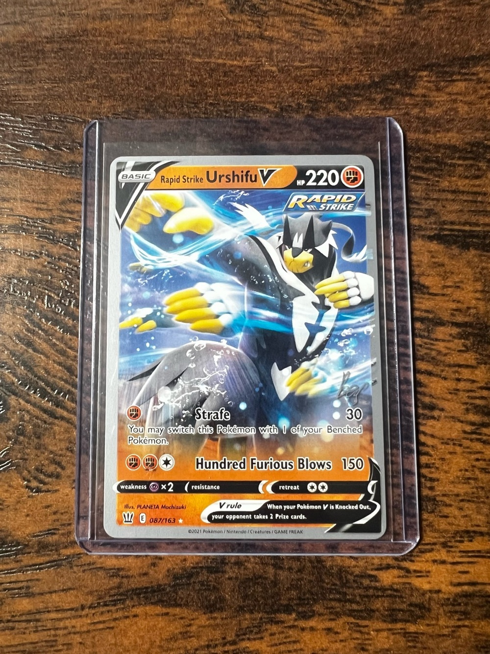 Pokemon Urshifu V Rapid Strike - 087/163 World Championship Decks 22’